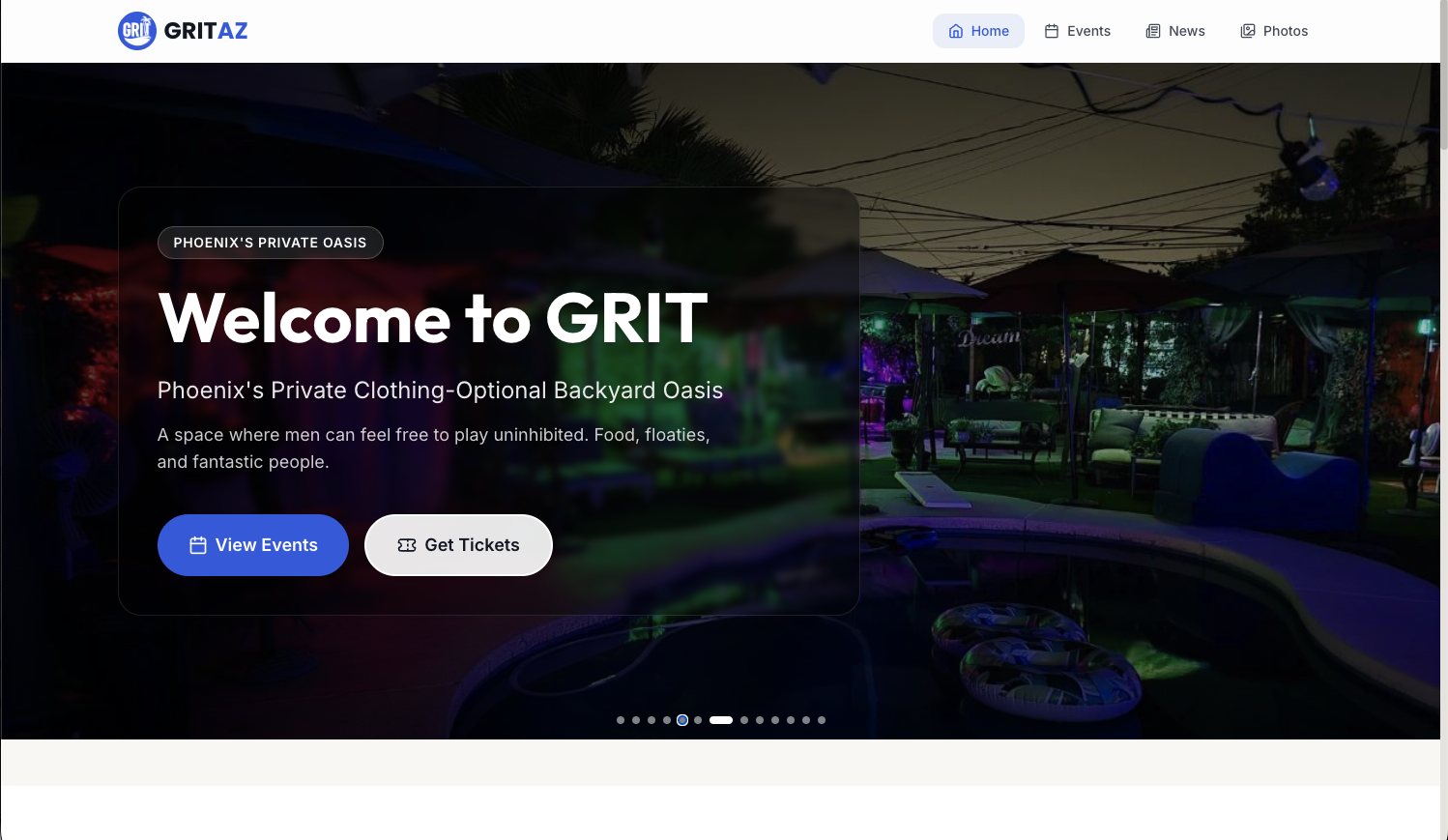 GRIT AZ website screenshot